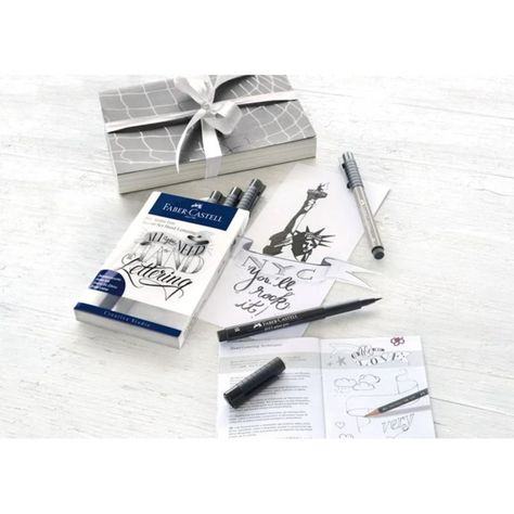 Set Marcadores Pitt Artist Pen Faber Castell Hand Lettering-1