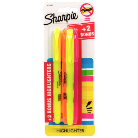 Destacador Sharpie Pocket Surtido Blister X4-0