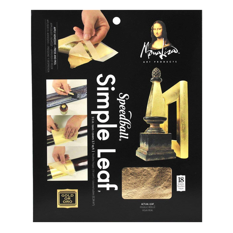 Láminas Papel Color Oro Mona Lisa Speedball-0