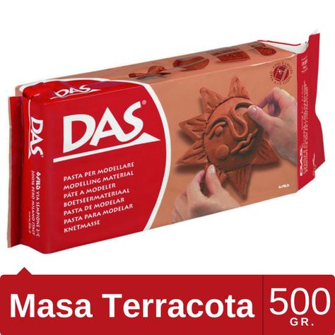 Pasta Para Modelar Masa Das Secado En Frío Terracota 500 gr-1