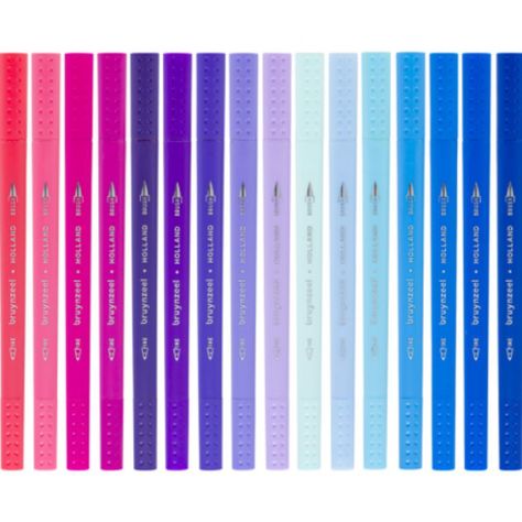 Marcadores Punta Fina/Pincel Bruynzeel 48 Colores-3