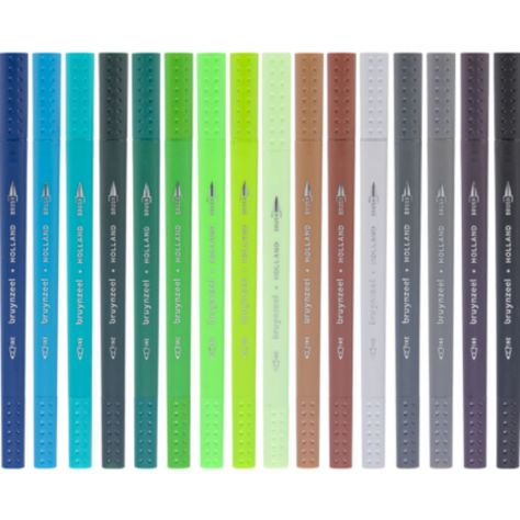Marcadores Punta Fina/Pincel Bruynzeel 48 Colores-4