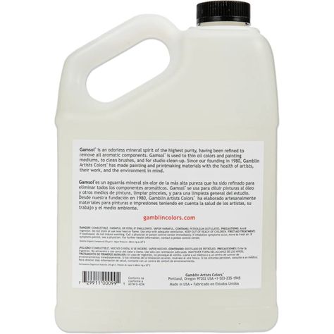 Solvente Sin Olor Para Óleos Gamsol Gamblin 3.76 L-2