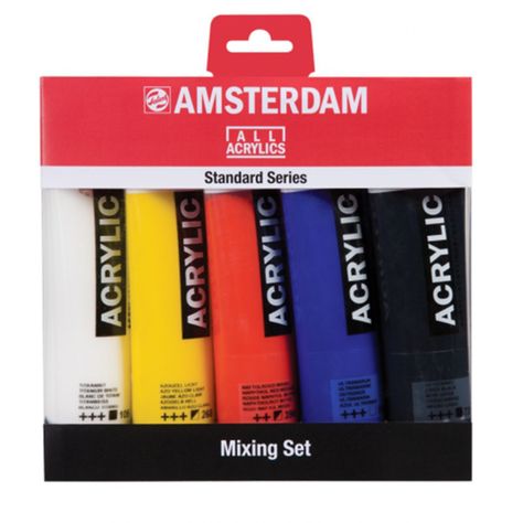 Acrílico Amsterdam Pack 5 Colores 120ml Mezcla-0