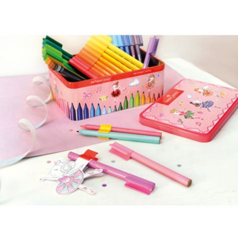 Set Bailarina Musical 20 Marcadores Connector Faber Castell-1