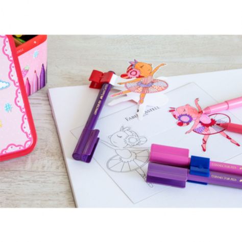 Set Bailarina Musical 20 Marcadores Connector Faber Castell-3