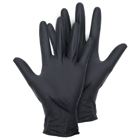 Guantes De Latex Negros Montana Talla XL Caja 100 Unidades-0