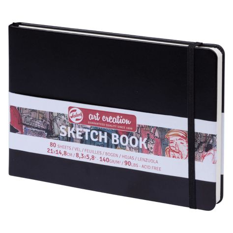 Libreta Art Creation Negra 21x14,8cm 140gr 80hjas.-0
