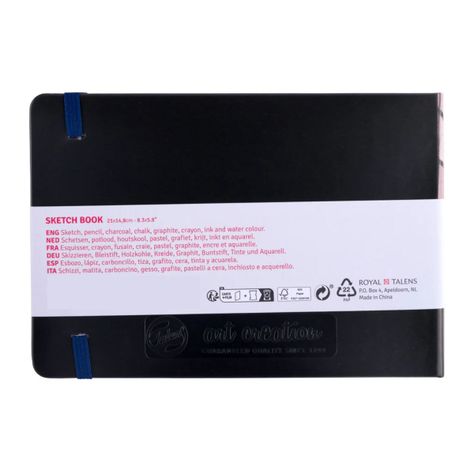 Libreta Art Creation Negra 21x14,8cm 140gr 80hjas.-2