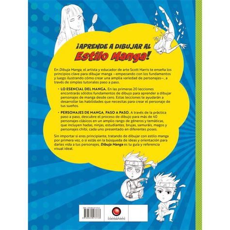 Libro Dibuja Manga Guía Paso a Paso Scott Harris-1