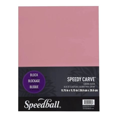 Linoleo Speedball Rosado 29,8x29,8cm-0