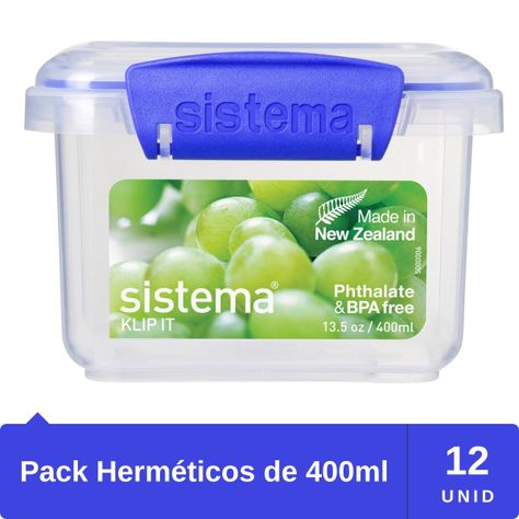 Pack 12 Tapers Rectangulares Sistema Azul 400 ml-1