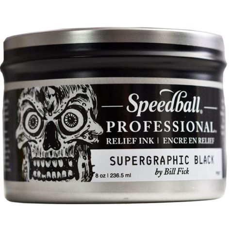 Tinta de Relieve Para Grabado Speedball Supergraphic Negra-0
