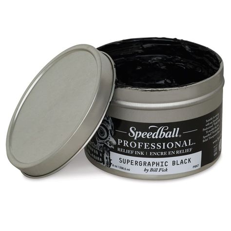 Tinta de Relieve Para Grabado Speedball Supergraphic Negra-1
