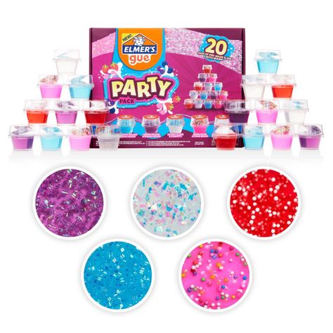 Kit Party Pack Elmers Con 20 Mini Slimes Surtidos-0