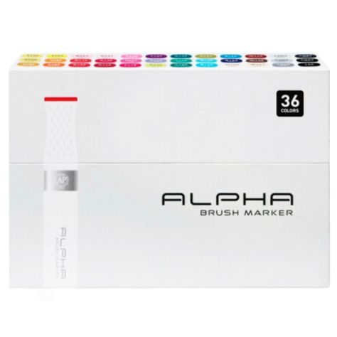 Marcadores Alpha Brush Set 36 Colores-0