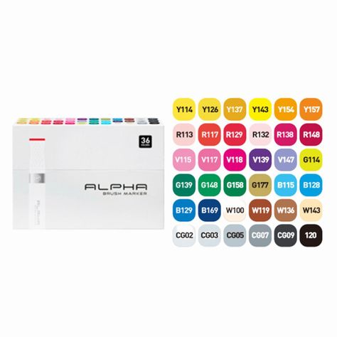 Marcadores Alpha Brush Set 36 Colores-1
