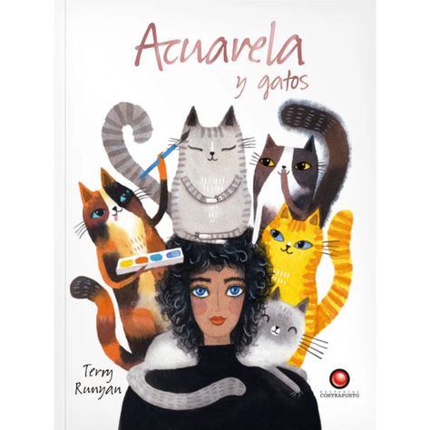 Libro Acuarela y Gatos Terry Runyan-0