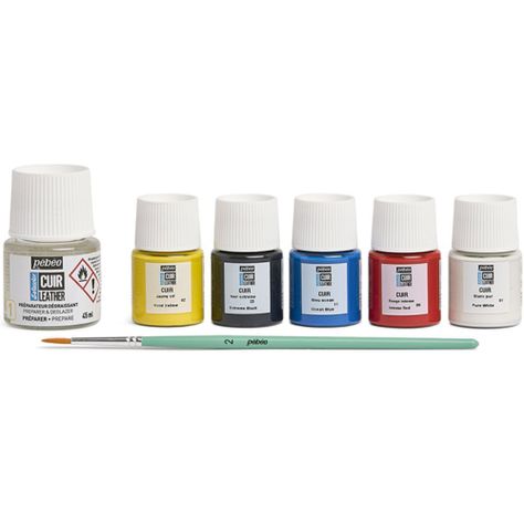 Pintura para Cuero Pebeo Setacolor Set 5 Colores x 20ml-2