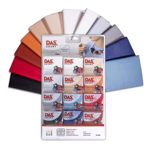 Arcilla Das Smart Set 12 Colores Calidos Y Frios-0