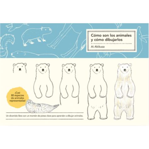 Libro Cómo Son Los animales Y Cómo Dibujarlos Ai Akikusa-0