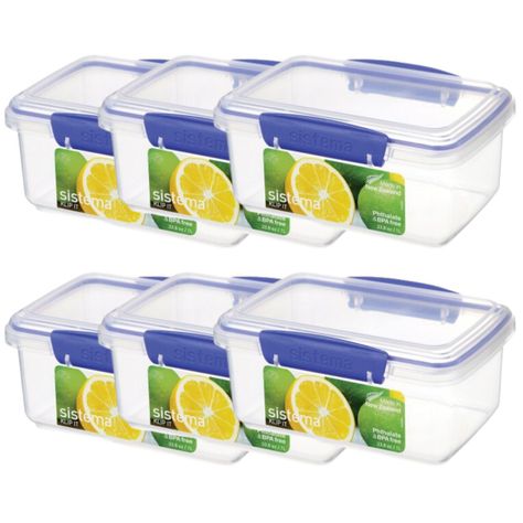 Pack 6 Tapers Rectangulares Sistema Azul 1 Litro-2