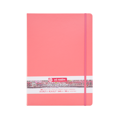 Libreta Art Creation Coral Red 21x30cm-0