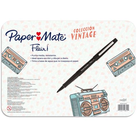 Rotulador Paper Mate Flair Colección Vintage Set Surtido x24-1
