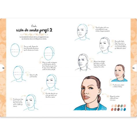 Libro Dibujar en 10 Pasos Caras Justine Lecouffe-1