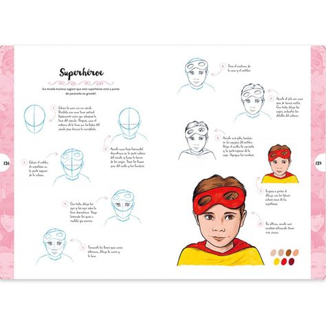 Libro Dibujar en 10 Pasos Caras Justine Lecouffe-2