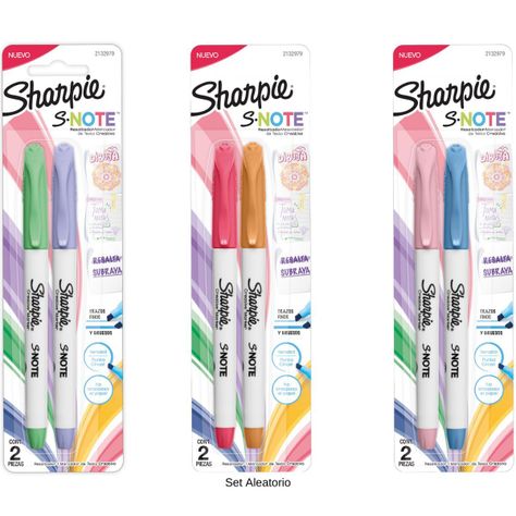 Destacadores Sharpie Note Pasteles Blister X2-0