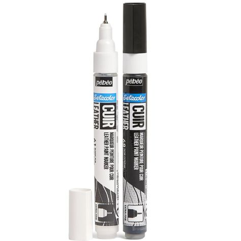 Marcador de Pintura para Cuero Pebeo Setacolor Set 2 Colores-0