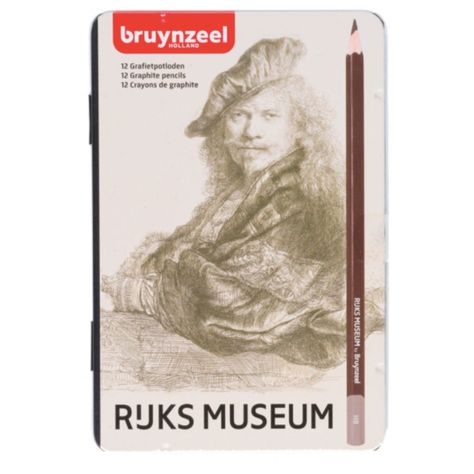 Lápices Grafito Bruynzeel Rijks Museum 12 Durezas Diferentes-0