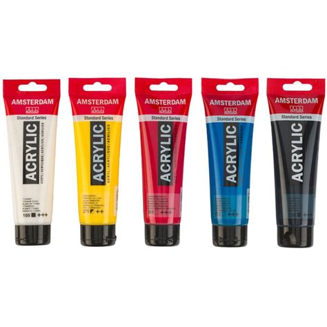 Acrílico Amsterdam Pack 5 Colores 120ml Primarios-1