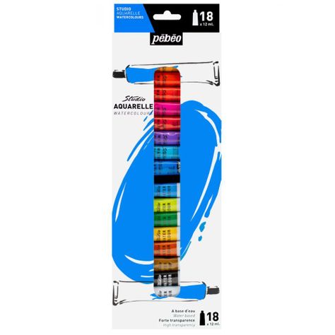 Acuarela Pebeo Studio Set 18 colores 12ml-0