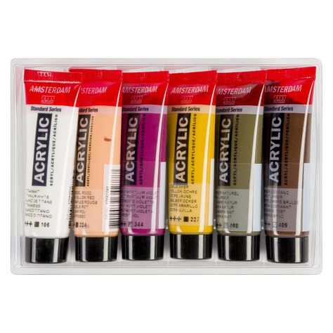 Acrílico Amsterdam Pack 6 Colores 20ml Retrato-2