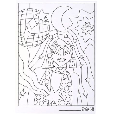 Libro para Colorear Art Party Girl Tere Gott-1