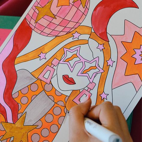 Libro para Colorear Art Party Girl Tere Gott-8