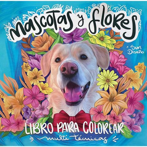 Libro para Colorear Mascotas y Flores Sun Diseño-0