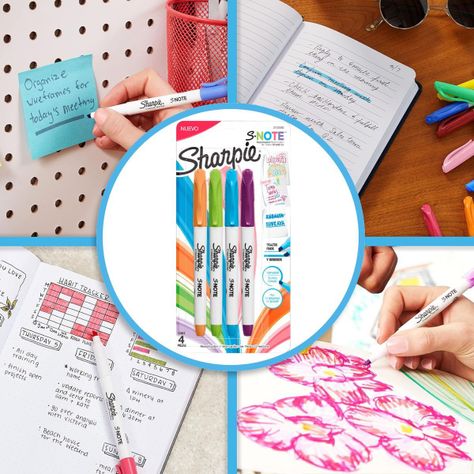 Destacadores Sharpie Note Colores Intensos X4-1