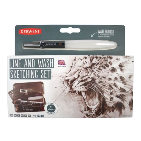 Set de Bocetos Grafitos y Acuarelables Derwent-0