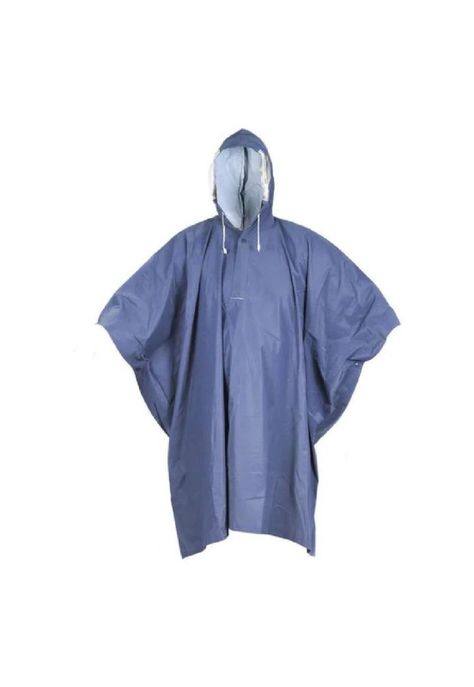 Capa De Agua Azul, Tipo Poncho - Talla Unica-0