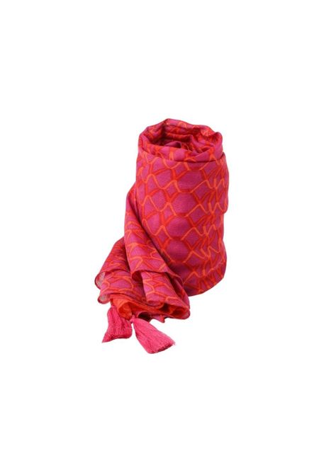 Pañuelo Estampado Begonia Rojo I-D-0