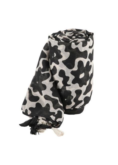 Pañuelo Estampado Edvina Negro Humana-0