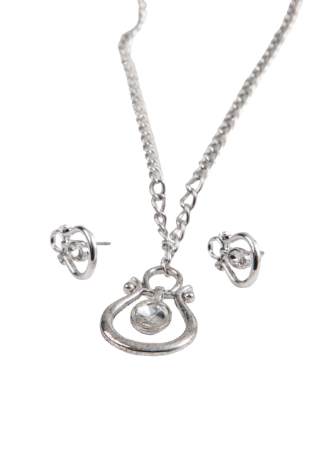 Set Collar Lara Plateado Humana-0