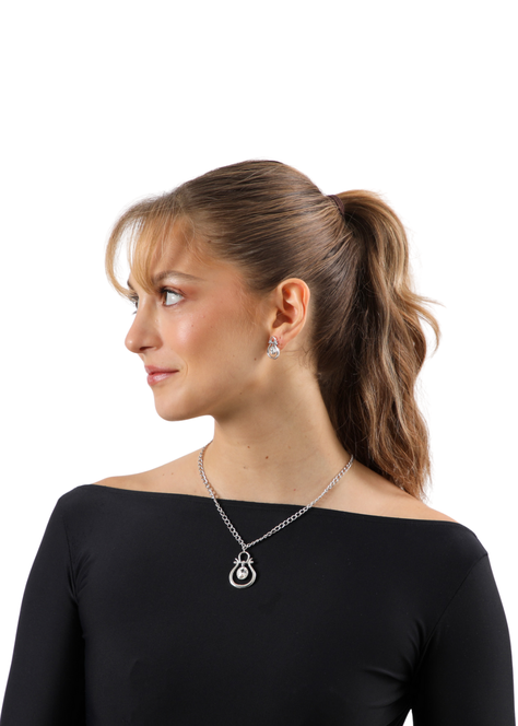 Set Collar Lara Plateado Humana-1