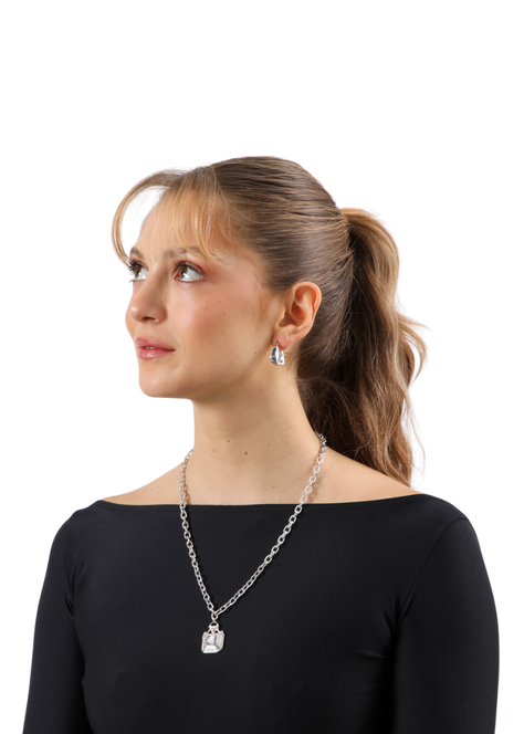 Collar Corto Rula Plateado Humana-1