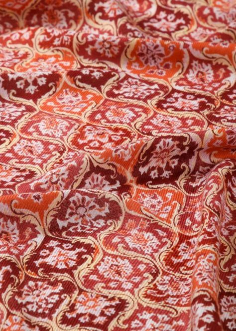 Pañuelo Estampado Elena Rojo Humana-1