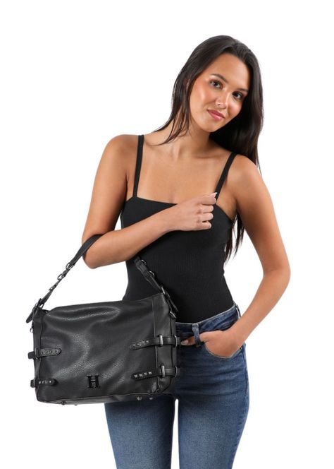 Cartera Hombro Azalea Negro Humana-3