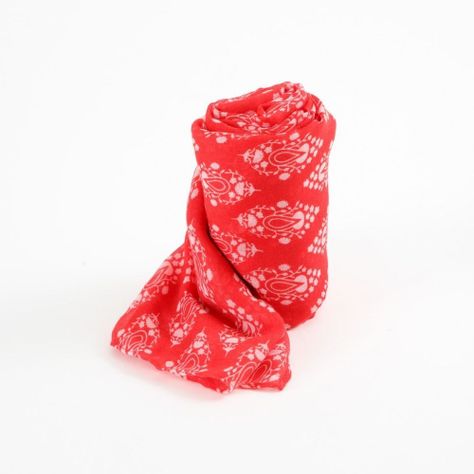 Pañuelo Estampado Senecio Rojo I-D-0